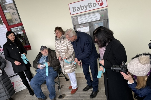 WTC na otevření Babyboxu v Kyjově